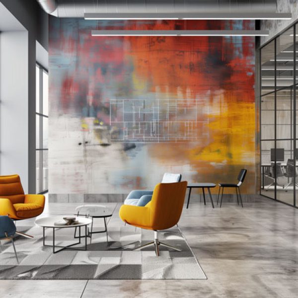 KI generiertes Bild zum Thema Kunst als Beispiel für Tapete